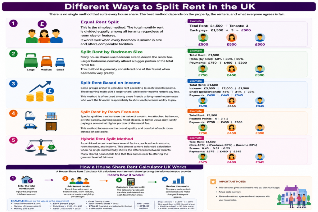 House Share Rent Calculator UK