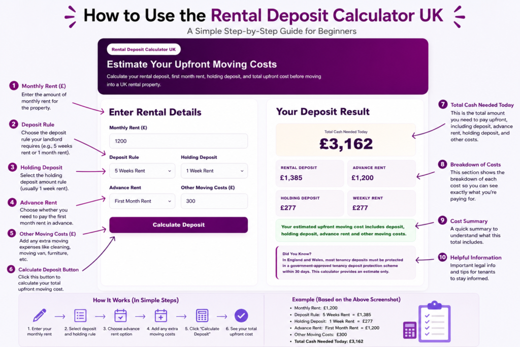 Holding Deposit Calculator UK
