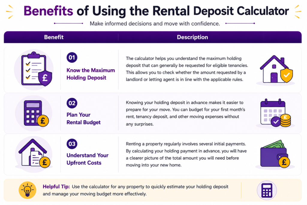 Holding Deposit Calculator UK
