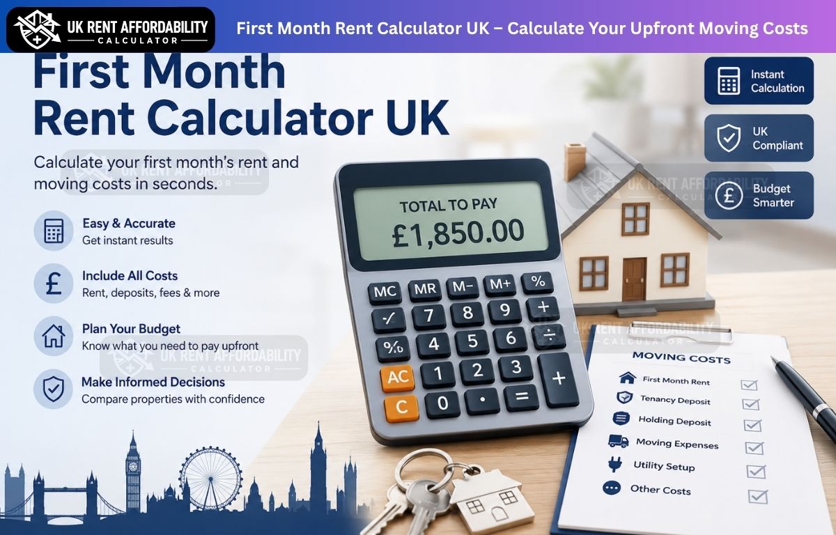 You are currently viewing First Month Rent Calculator UK – Estimate Your Total Moving Costs (2026 Guide)