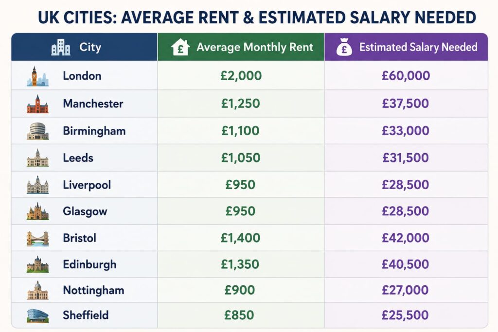 Salary Needed to Rent UK