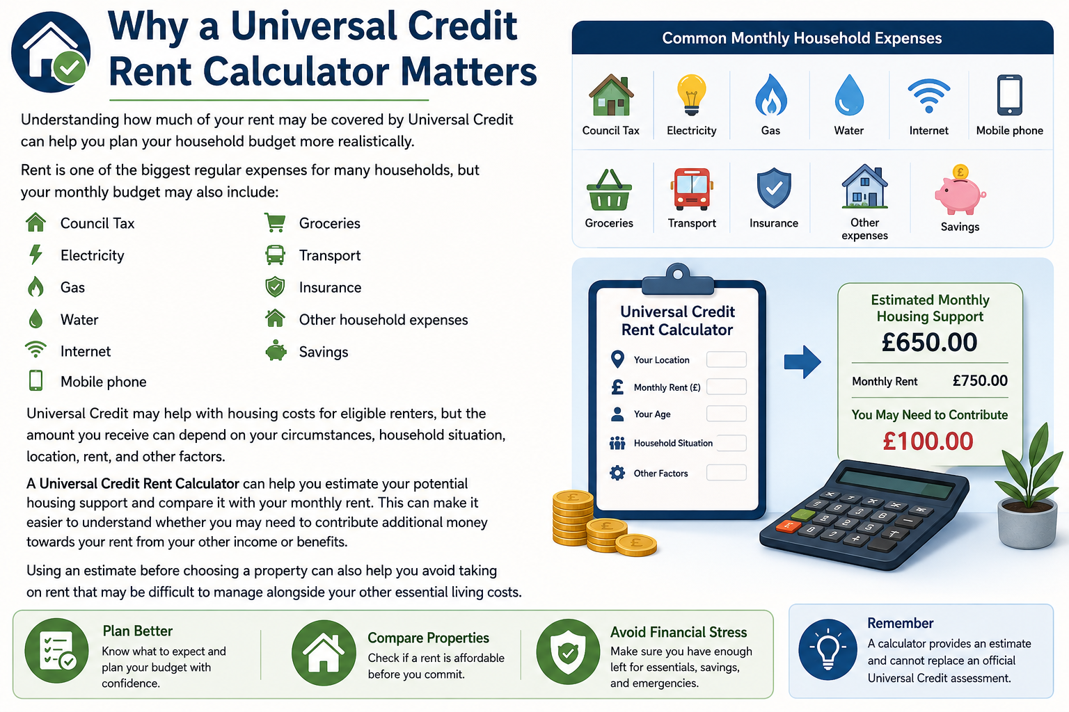 Why a Universal Credit Rent Calculator Matters
